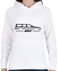 printfashion Volvo 850 Black - Női kapucnis pulóver - Fehér (16112047)