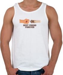 printfashion BFF - Best Friend Forever - Férfi atléta - Fehér (14089829)