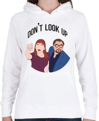 printfashion Don't look up - Női kapucnis pulóver - Fehér (6576547)