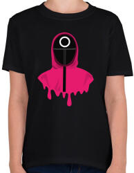 printfashion Squid Game Doll kör - Gyerek póló - Fekete (5477241)