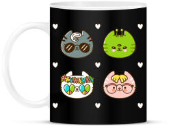printfashion Cat style - Bögre - Fekete (4790892)