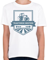 printfashion Traktorok mestere - Gyerek póló - Fehér (6596681)