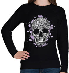 printfashion Spagetti koponya - Női pulóver - Fekete (1067168)