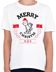 printfashion ChristmASS3 - Gyerek póló - Fehér (10143862)