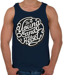 printfashion Fiatal és lázadó - Férfi atléta - Sötétkék (203009)