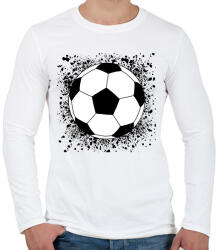 printfashion focilabda - Férfi hosszú ujjú póló - Fehér (13063588)