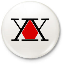 printfashion Hunter X Logo - Kitűző, hűtőmágnes - Fehér (5133461)