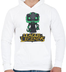 printfashion LOL Thresh - Férfi kapucnis pulóver - Fehér (1812747)