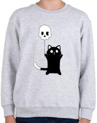 printfashion Páros cicás póló - a veszélyes - Gyerek pulóver - Sport szürke (14689074)