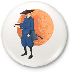 printfashion Blue Eye Samurai - Kitűző, hűtőmágnes - Fehér (16579910)