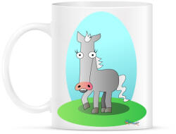 printfashion Szürke paci - Bögre - Fehér (790166)