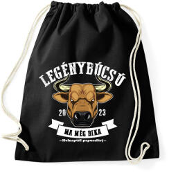 printfashion Bika voltam - papucs leszek! - Sportzsák, Tornazsák - Fekete (13577644)