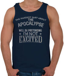 printfashion Exciting apocalypse - Férfi atléta - Sötétkék (682640)