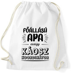 printfashion Főállású apa - Sportzsák, Tornazsák - Fehér (7125811)