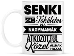 printfashion Senki sem tökéletes - Nagymama - Bögre - Fehér (4819922)