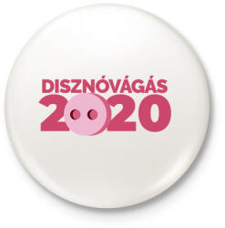 printfashion Disznóvágás 2020 - Kitűző, hűtőmágnes - Fehér (3083448)