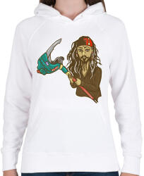 printfashion Jack S. Fortnite skin - Női kapucnis pulóver - Fehér (2002705)