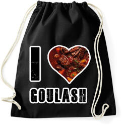 printfashion I Love Goulash - Sportzsák, Tornazsák - Fekete (16364102)