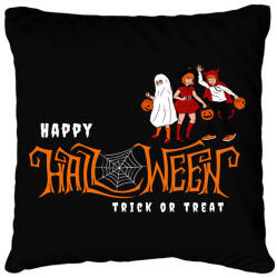 printfashion Happy Halloween Trick or Treat - Párnahuzat, Díszpárnahuzat - Fekete (14183401)