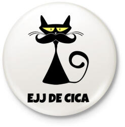 printfashion EJJ DE CICA - Kitűző, hűtőmágnes - Fehér (10368355)