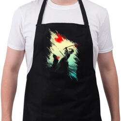 printfashion Szamuráj Finálé - Kötény - Fekete (4916375)