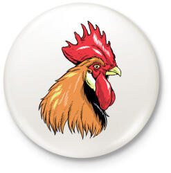 printfashion Kakas - Kitűző, hűtőmágnes - Fehér (15572216)