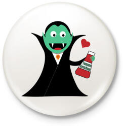 printfashion I love Ketchup - Kitűző, hűtőmágnes - Fehér (3087678)