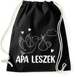 printfashion Apa leszek - Sportzsák, Tornazsák - Fekete (5089372)
