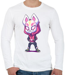 printfashion Fortnite LOVE - Férfi hosszú ujjú póló - Fehér (2122693)