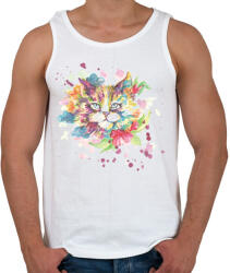 printfashion Cica vízfesték - Férfi atléta - Fehér (1525368)