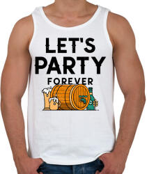 printfashion LET'S PARTY FOREVER - Férfi atléta - Fehér (10836549)