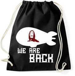 printfashion A nagy pénzrablás - Sportzsák, Tornazsák - Fekete (2492150)