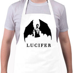 printfashion LUCIFER SZÁRNYAKKAL - Kötény - Fehér (4906096)