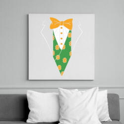 printfashion Vicces öltöny - Vászonkép - Fehér (7650988)