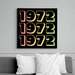 printfashion 1972 - Vászonkép - Fekete (12731807)