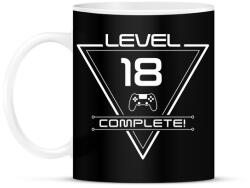 printfashion level-complete-18-white - Bögre - Fekete (1079795)