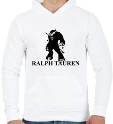 printfashion Ralph Tauren - Férfi kapucnis pulóver - Fehér (1754108)