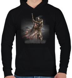 printfashion knights_templar_002 - Férfi kapucnis pulóver - Fekete (535671)