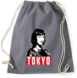 printfashion A nagy pénzrablás - Tokyo fehér - Sportzsák, Tornazsák - Grafitszürke (5791749)