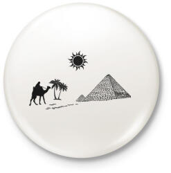 printfashion Egyiptom - Kitűző, hűtőmágnes - Fehér (5211991)
