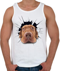 printfashion Vizsla - Férfi atléta - Fehér (912685)