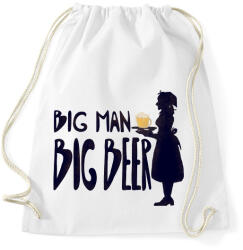 printfashion Big Man Big Beer (version 1) - Sportzsák, Tornazsák - Fehér (13059440)