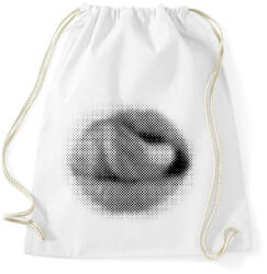 printfashion Halftone mouth - Sportzsák, Tornazsák - Fehér (15895673)