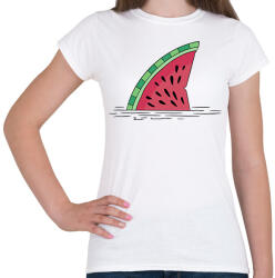 printfashion Dinnye cápa - Női póló - Fehér (11668348)