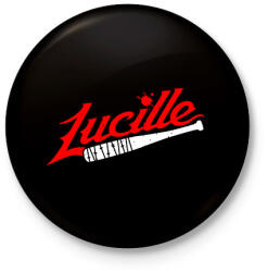printfashion Walking Dead - Lucille - Kitűző, hűtőmágnes - Fekete (3092735)