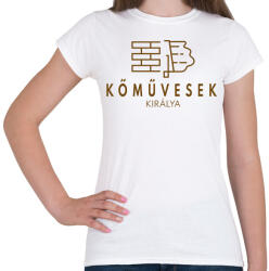 printfashion Kőművesek királya - Női póló - Fehér (6556723)