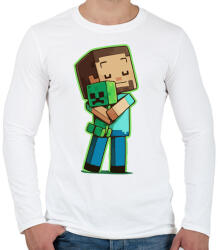 printfashion Creeper Needs Love - Férfi hosszú ujjú póló - Fehér (936667)
