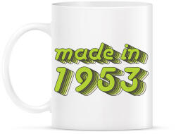 printfashion made-in-1953-green-grey - Bögre - Fehér (790341)