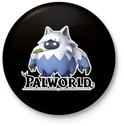 printfashion Wumpo - palworld - Kitűző, hűtőmágnes - Fekete (15741070)