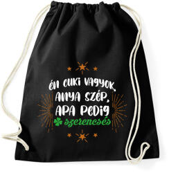 printfashion Apa pedig szerencsés - Sportzsák, Tornazsák - Fekete (7897394)